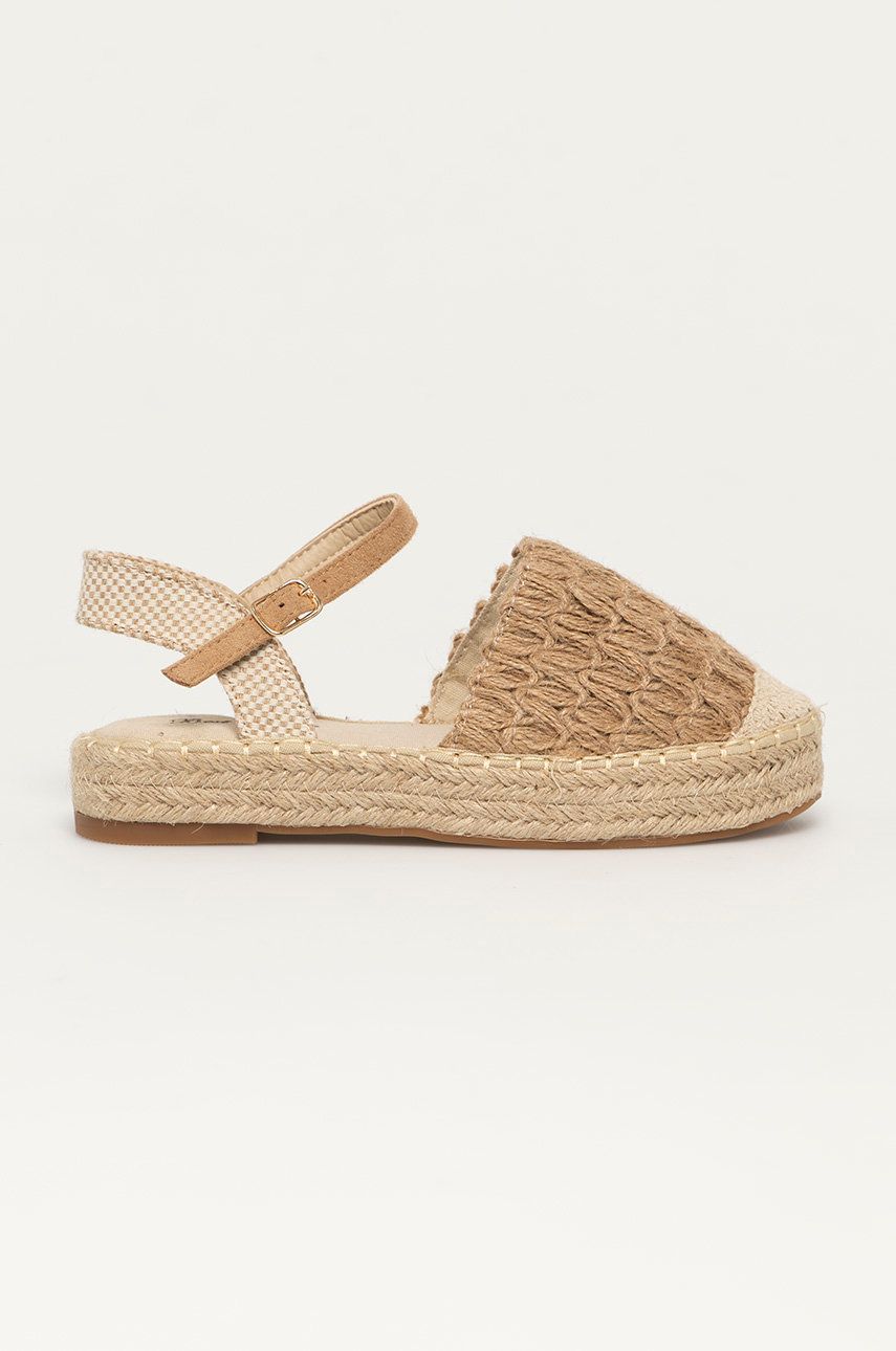 Espadrile dama Answear Lab bej casual din material textil  cu talpa din guma Best Shoes