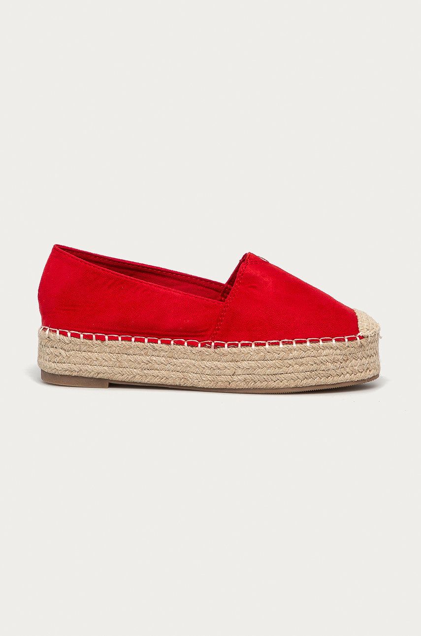 Espadrile dama Answear Lab  de vara din imitatie de piele intoarsa cu talpa din guma si interior confortabil Best Shoes