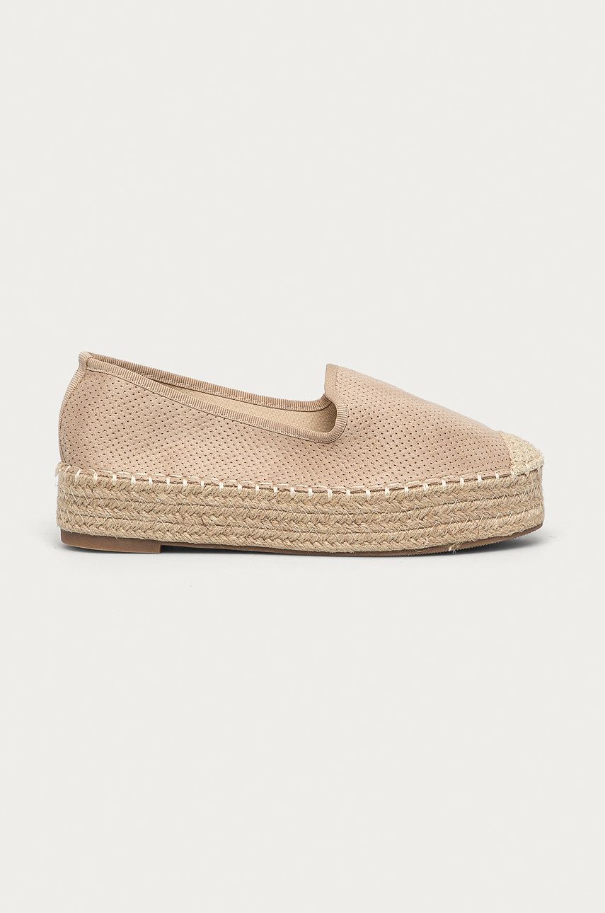 Espadrile dama Answear Lab  de vara din imitatie de piele intoarsa cu talpa din guma si interior confortabil Best Shoes