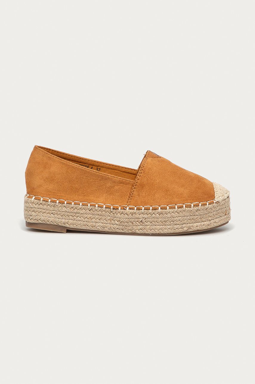 Espadrile dama Answear Lab  de vara din imitatie de piele intoarsa  cu talpa stabila Best Shoes