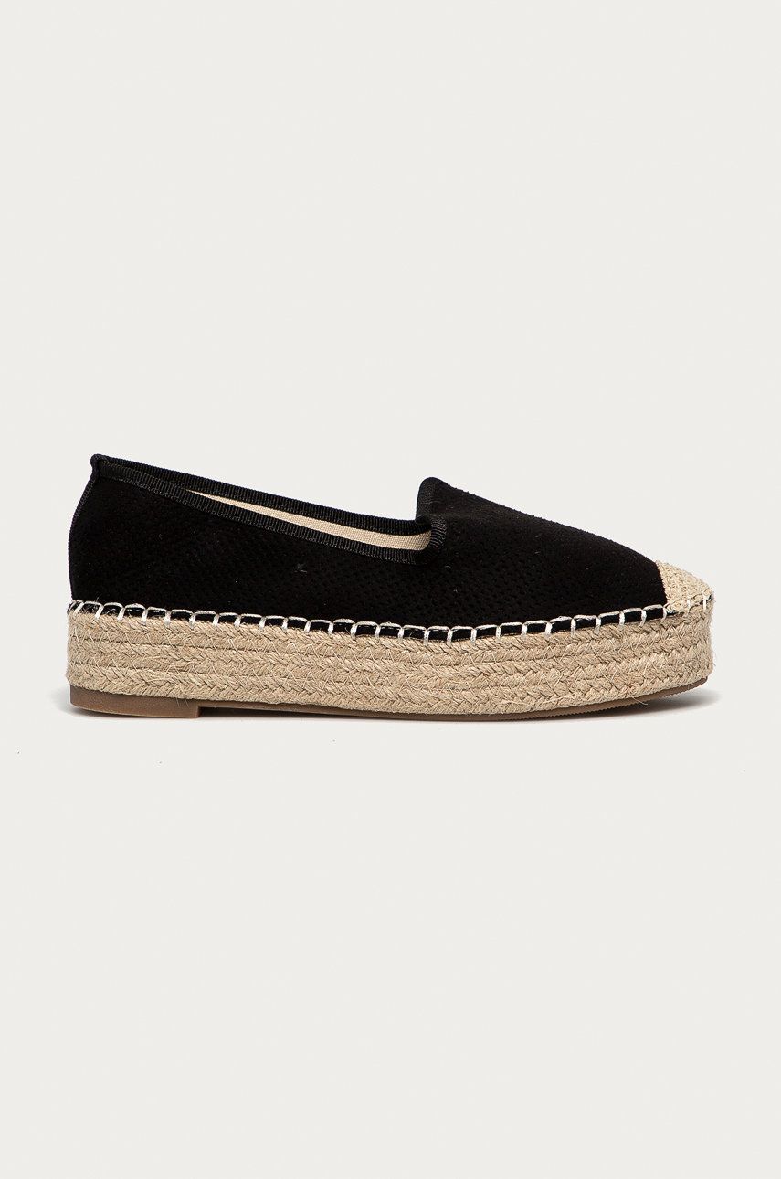 Espadrile dama Answear Lab  de zi din imitatie de piele intoarsa cu talpa din guma si interior confortabil Best Shoes