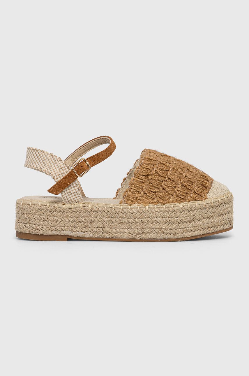 Espadrile dama Answear Lab maro de vara din material textil cu talpa comoda  La Bottine