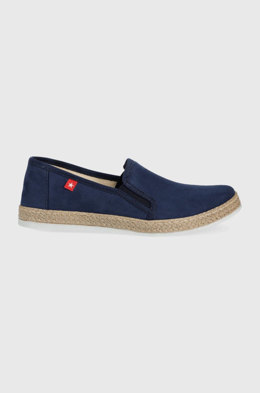 Espadrile dama Big Star bleumarin de plaja din material textil  cu talpa din guma