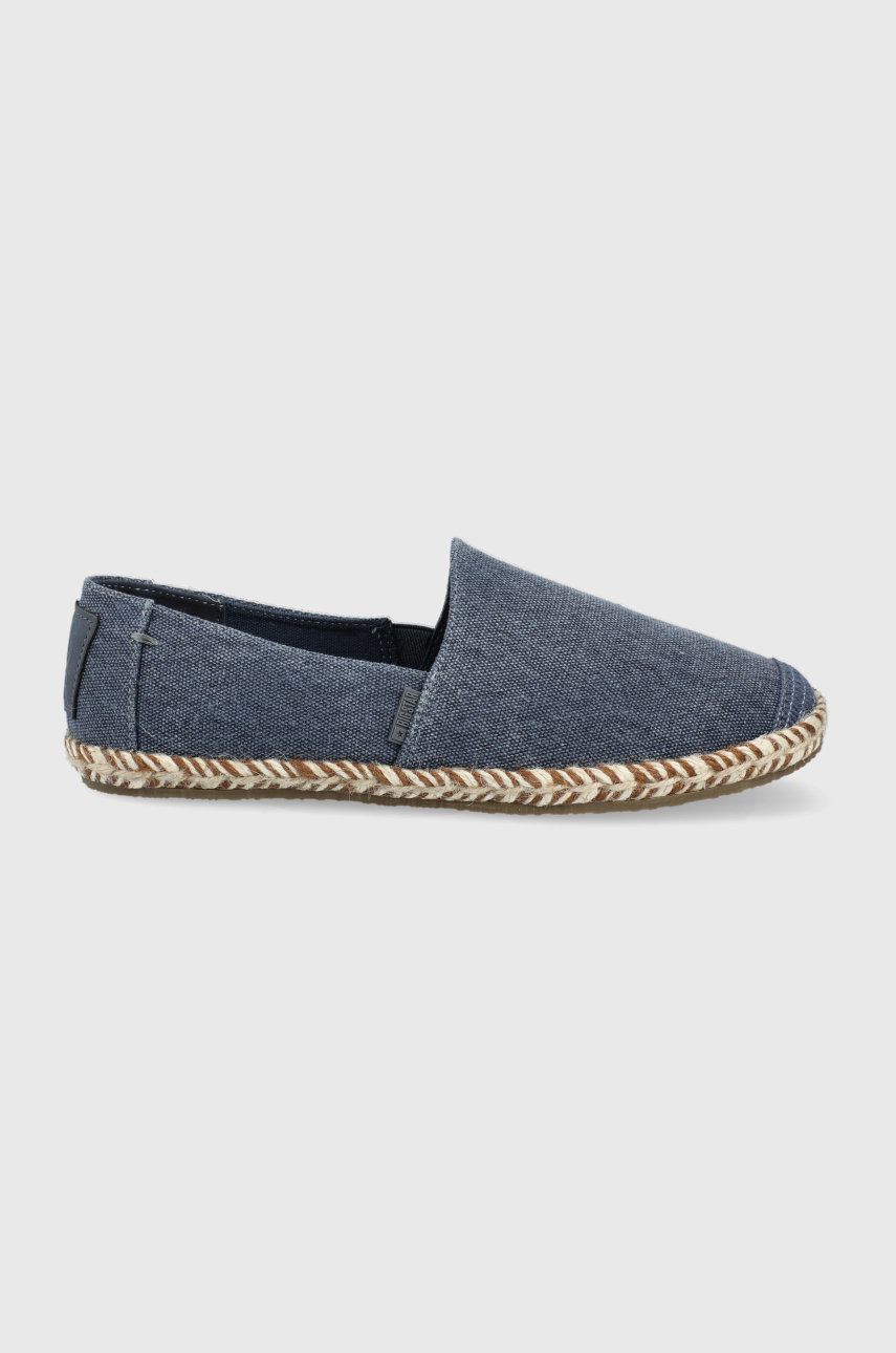 Espadrile dama Big Star bleumarin de primavara din material textil  cu talpa din guma