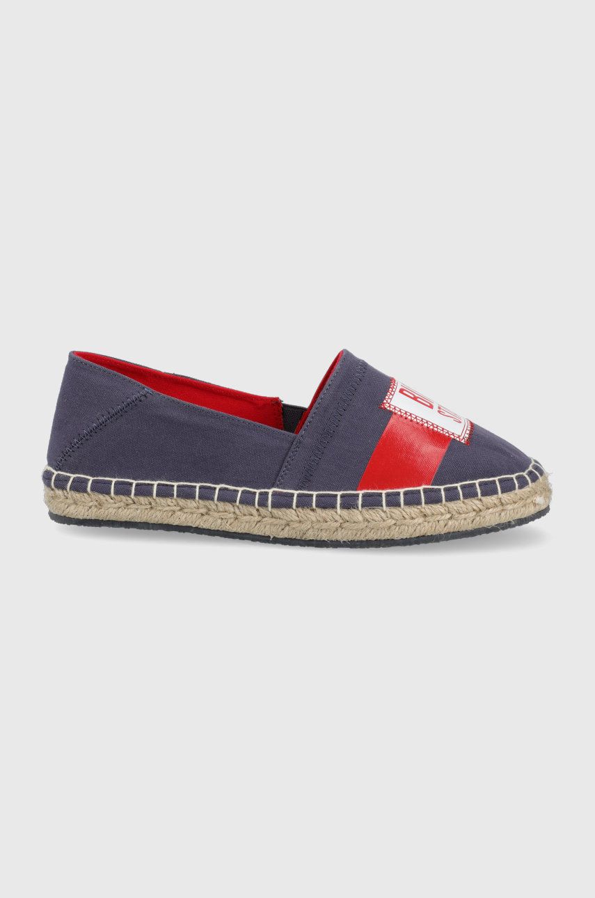 Espadrile dama Big Star violet de zi din material textil  cu talpa din guma