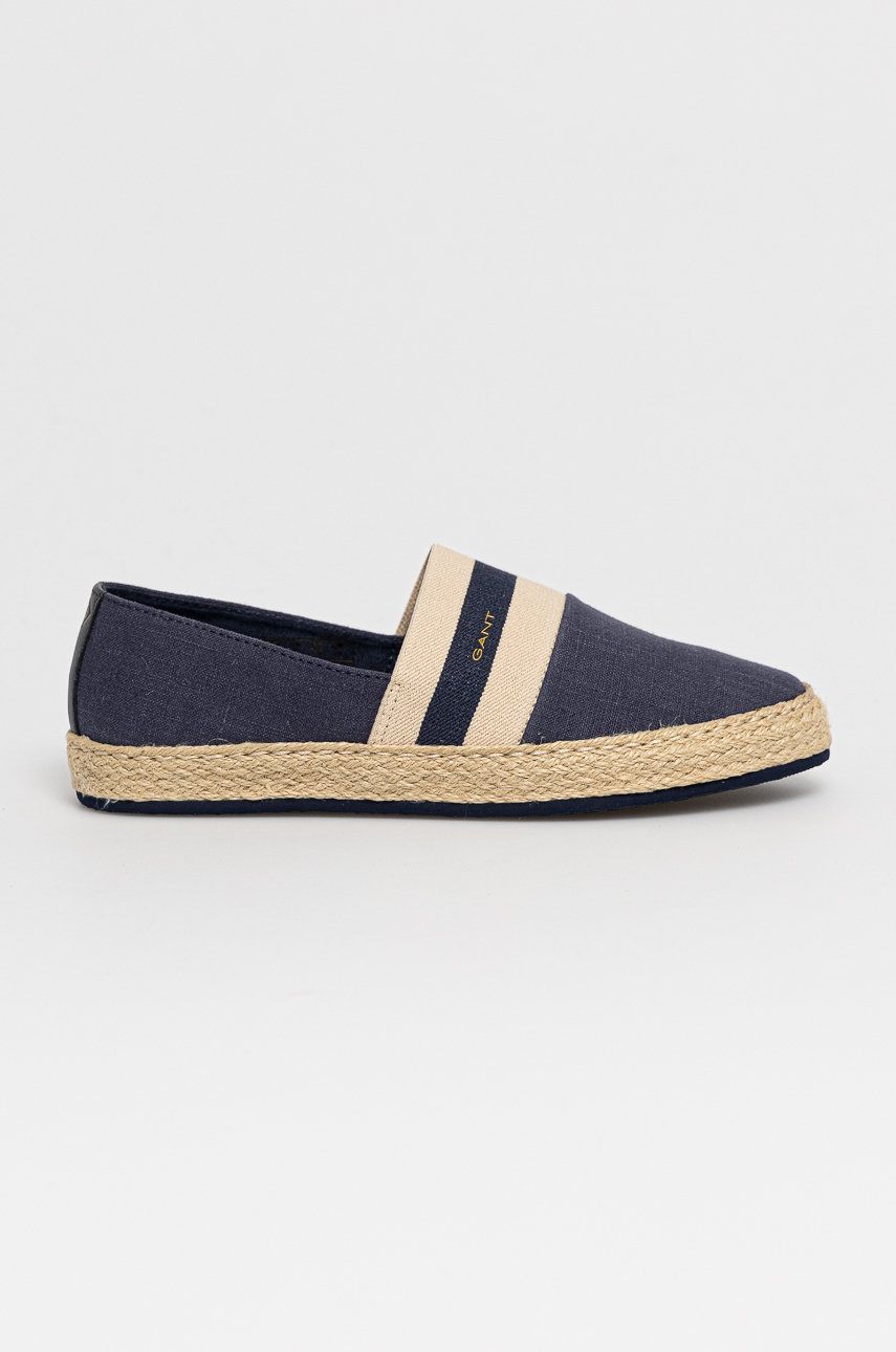 Espadrile dama Gant bleumarin de zi din material textil  cu talpa din guma