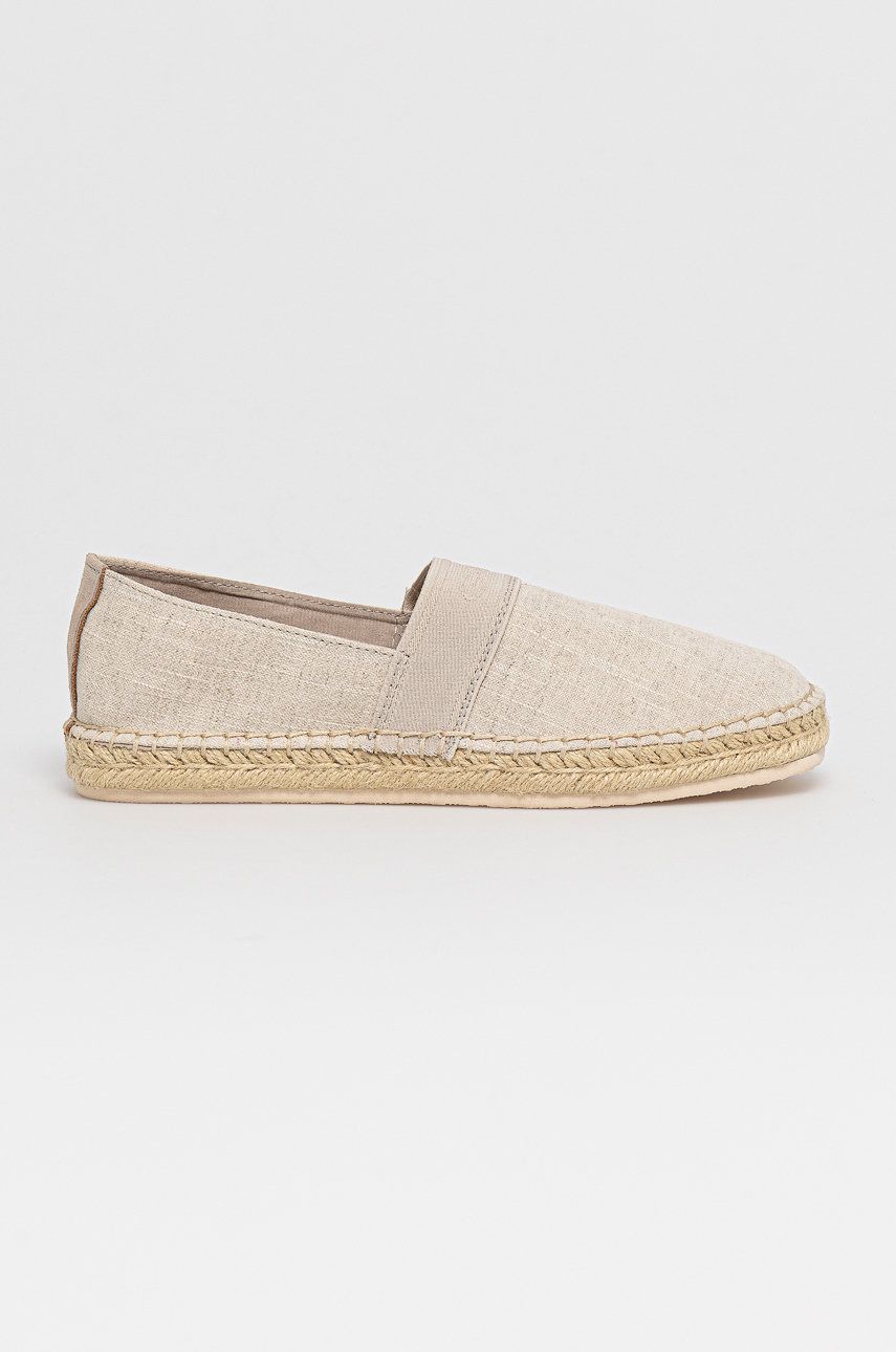 Espadrile dama Gant galbene casual din material textil  cu talpa din guma