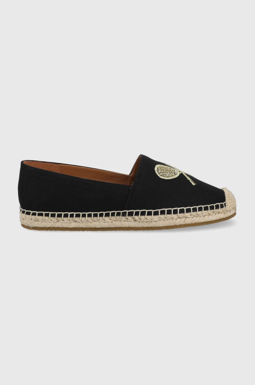 Espadrile dama Kate Spade negre de zi din material textil   Doubles