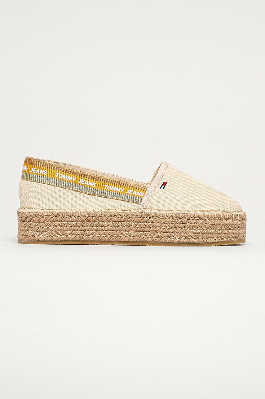 Espadrile dama Tommy Jeans  de vara din material textil  cu talpa din guma