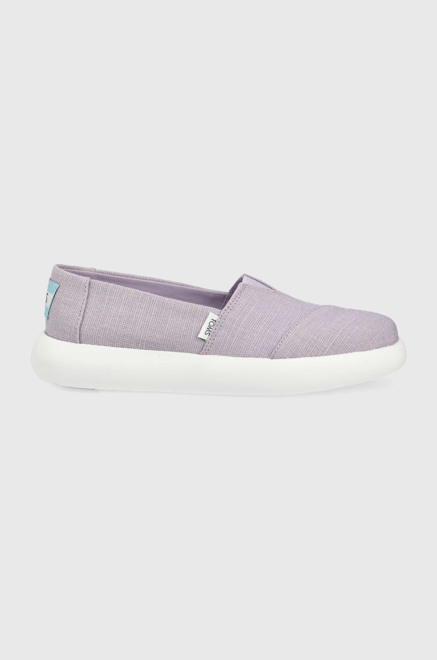 Espadrile dama Toms violet de zi din material textil   Alpargata Mallow