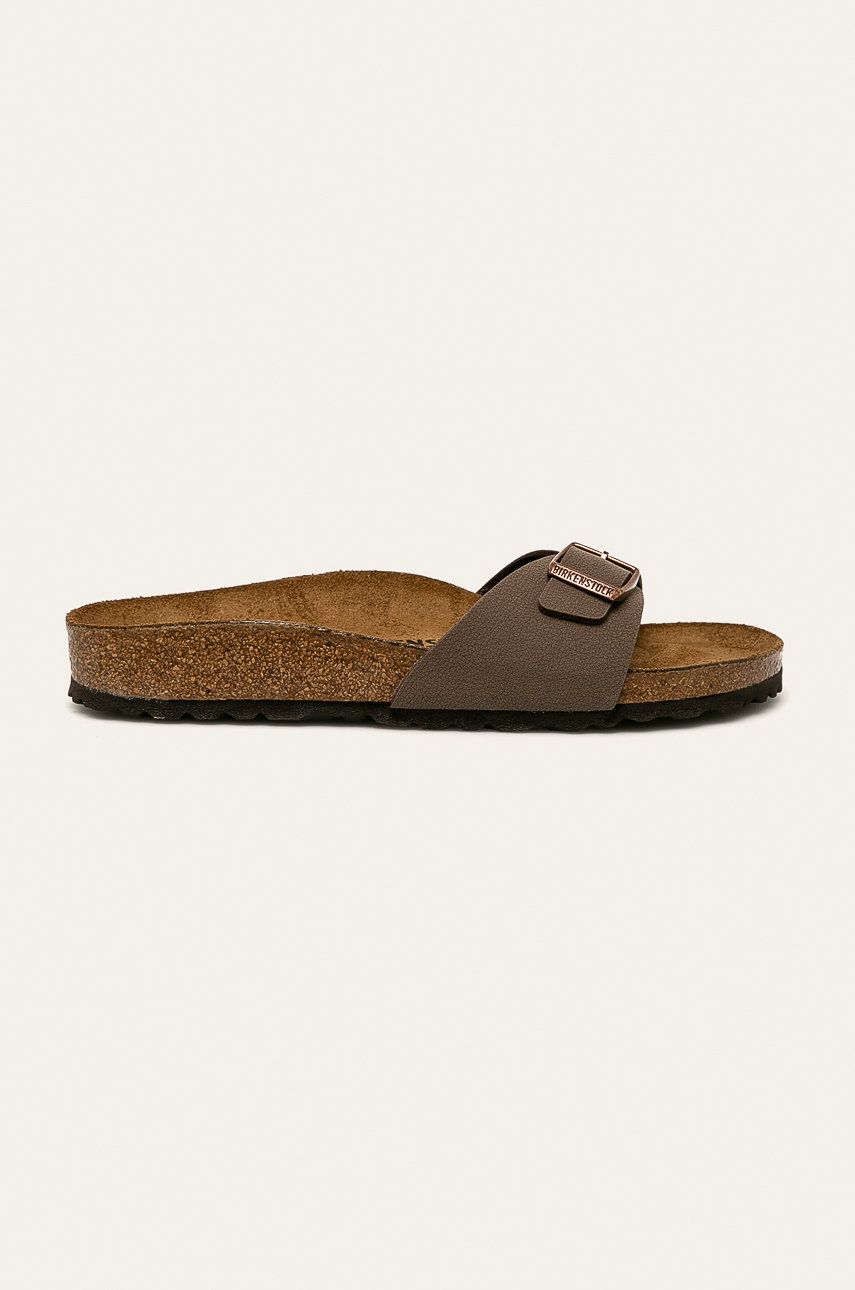 Papuci  Birkenstock dama de ocazie din material sintetic  cu talpa sculptata  online