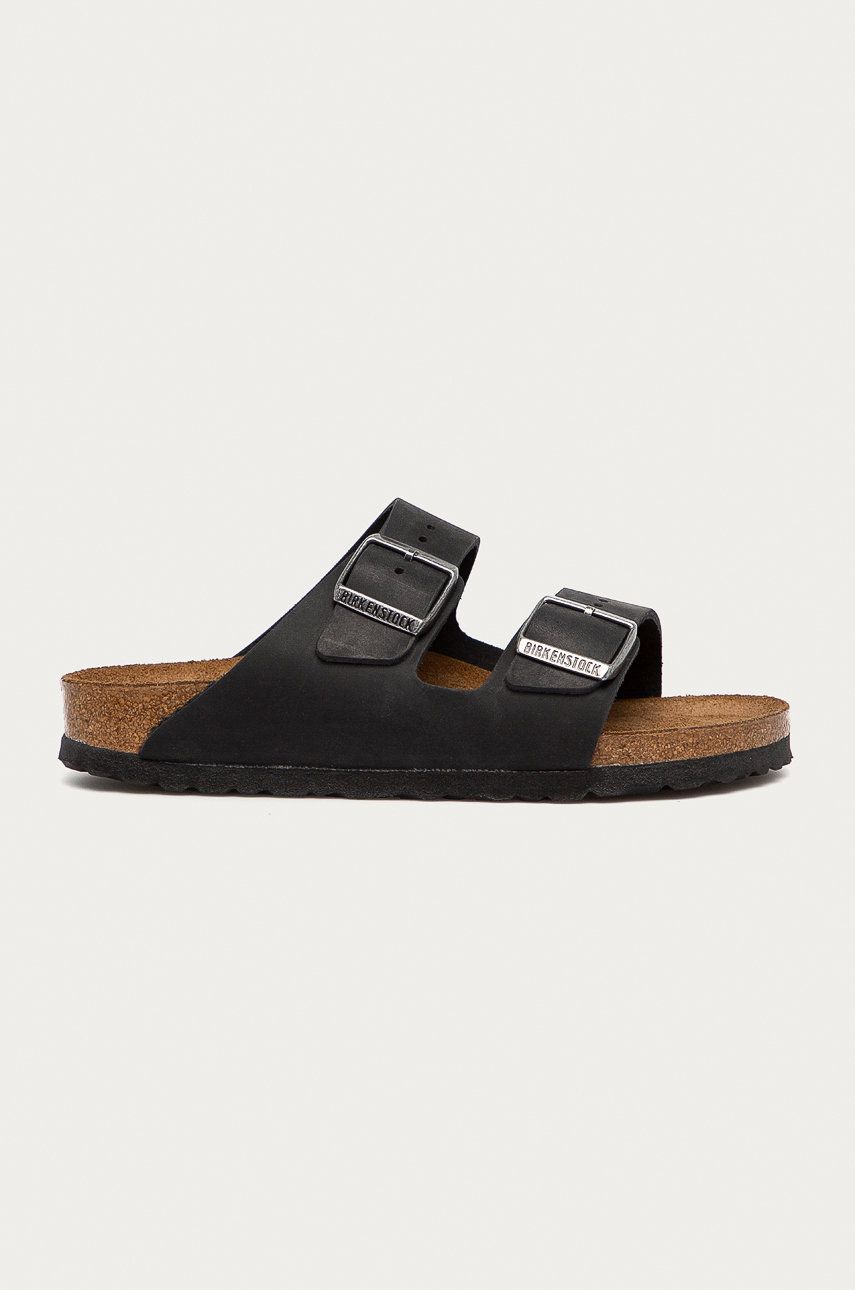 Papuci  Birkenstock dama de ocazie din piele intoarsa  cu talpa din guma Arizona online