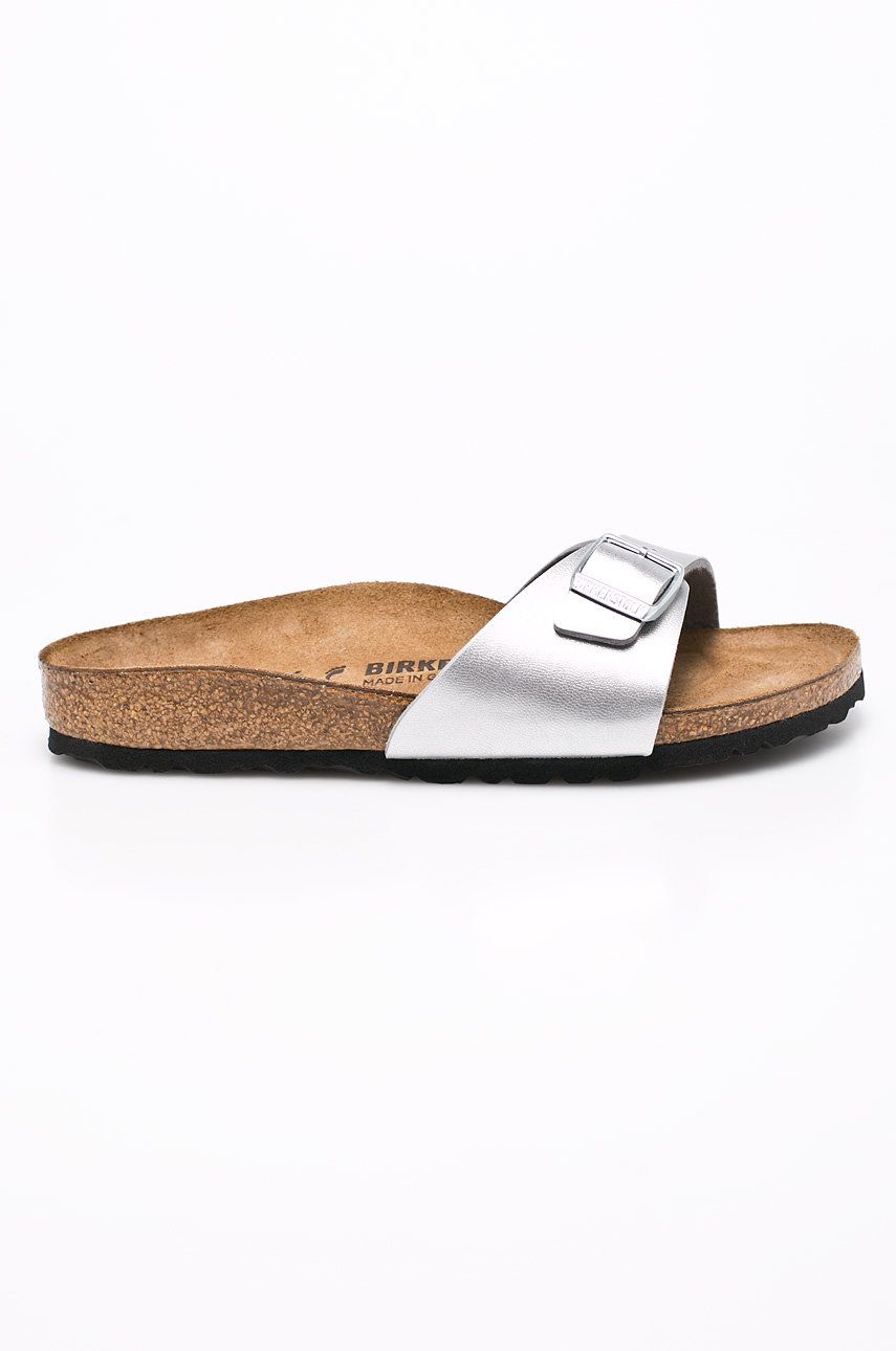 Papuci  Birkenstock dama de primavara din piele  cu talpa presata