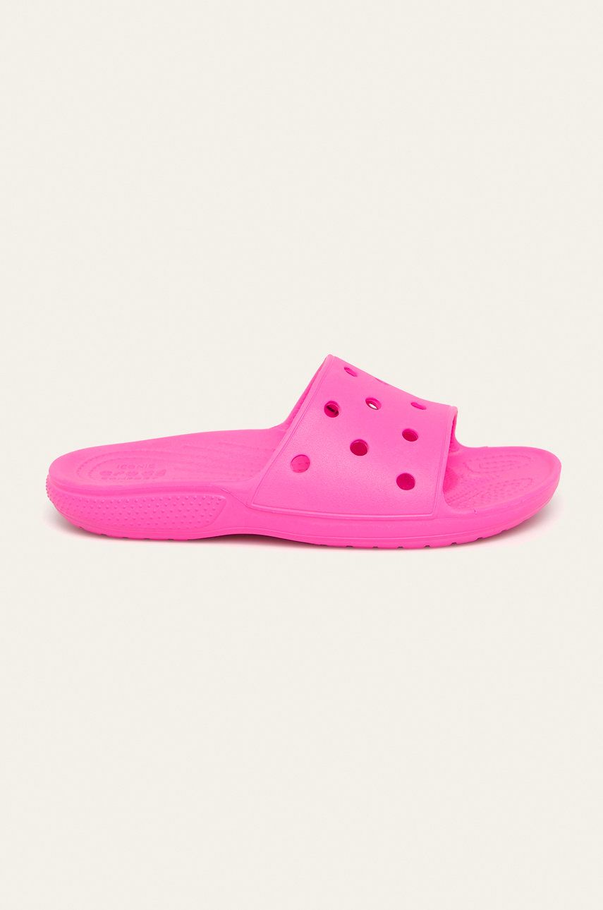 Papuci  Crocs dama de primavara din material sintetic  cu talpa din guma