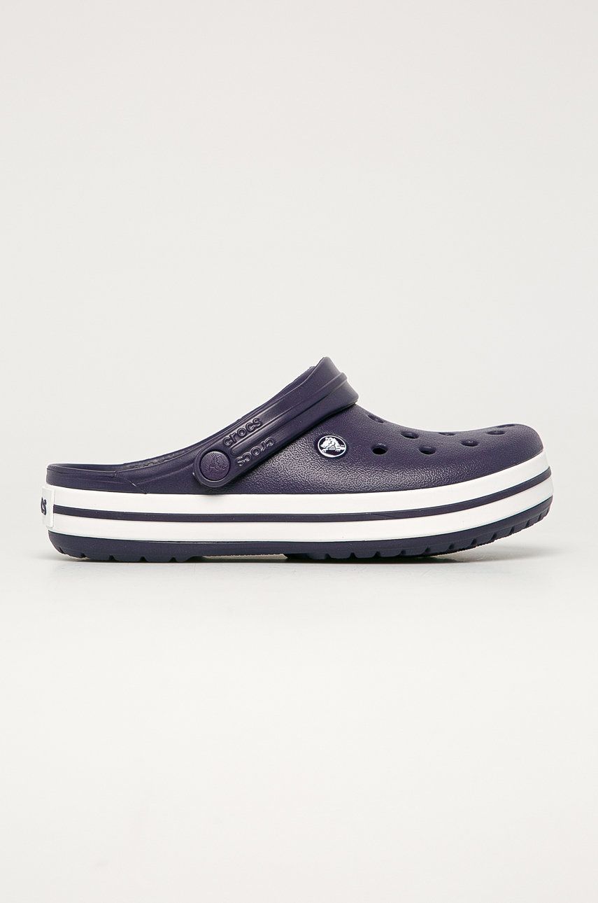 Papuci  Crocs dama de zi din material sintetic cu toc plat si talpa presata  online