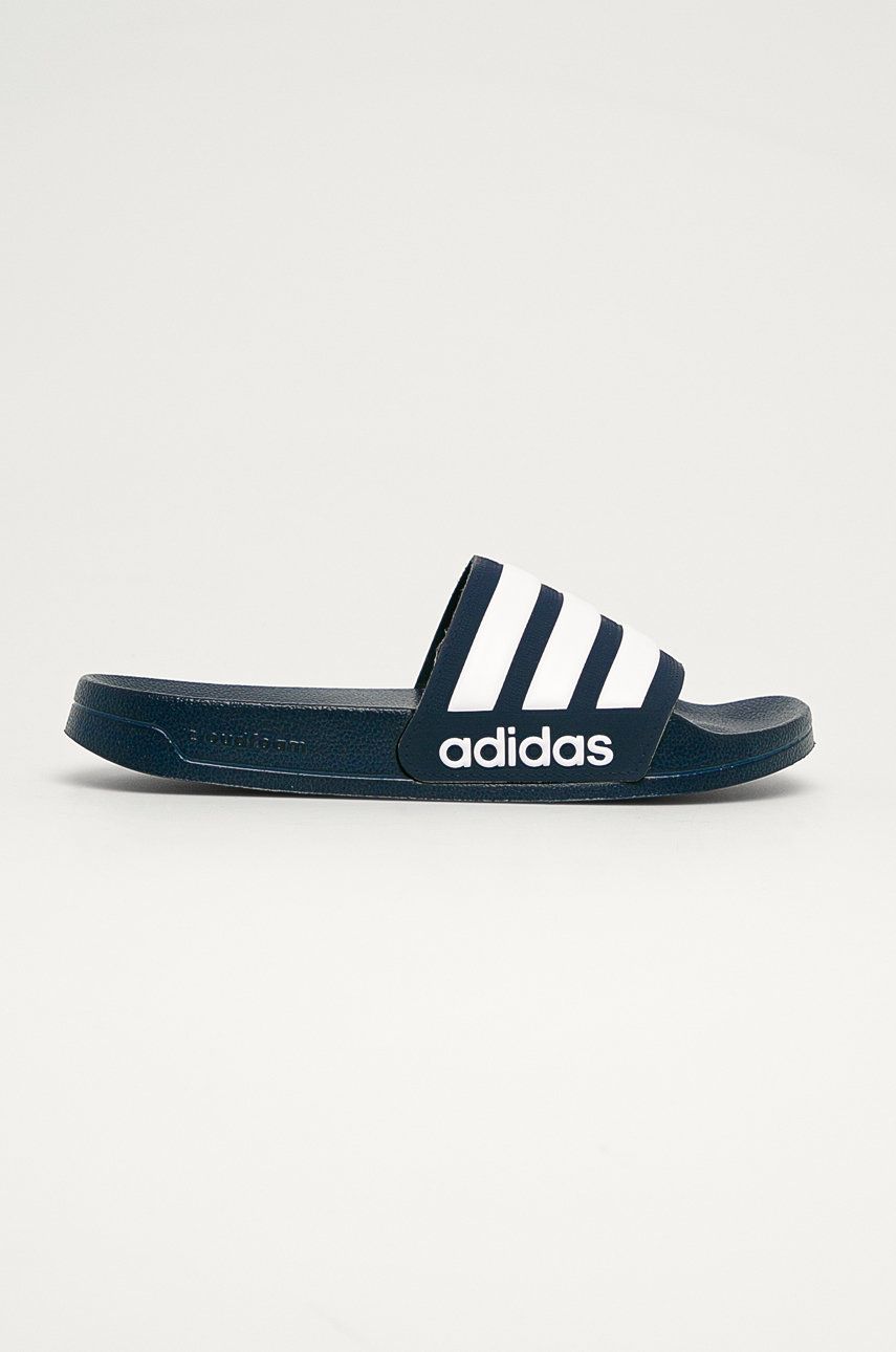 Papuci  adidas dama de primavara din material sintetic cu toc plat cu talpa din guma  online