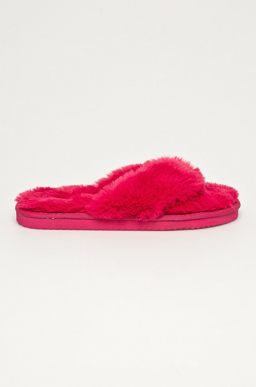 Papuci de casa dama  Flip*Flop  din material textil   Original fur online