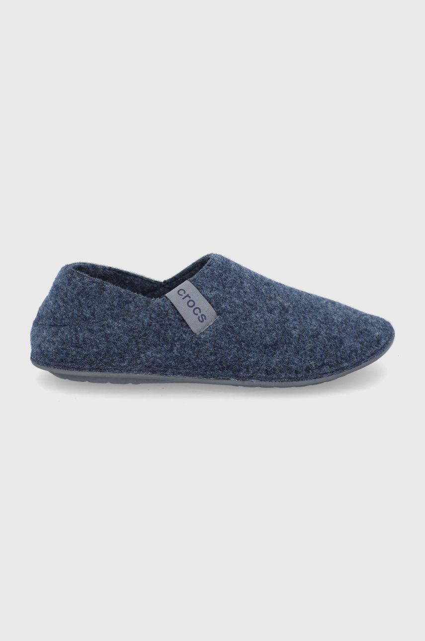 Papuci de casa bleumarin Crocs dama  din material textil