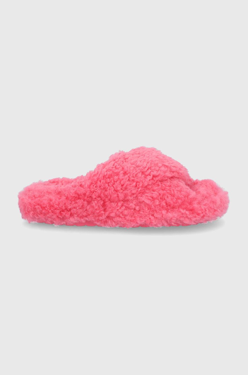 Papuci de casa roz Steve Madden dama  din material textil cu talpa din guma  Pillow Slipper