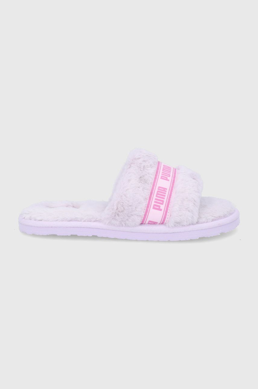 Papuci de casa dama violet Puma  din material textil   Puma Fluff online