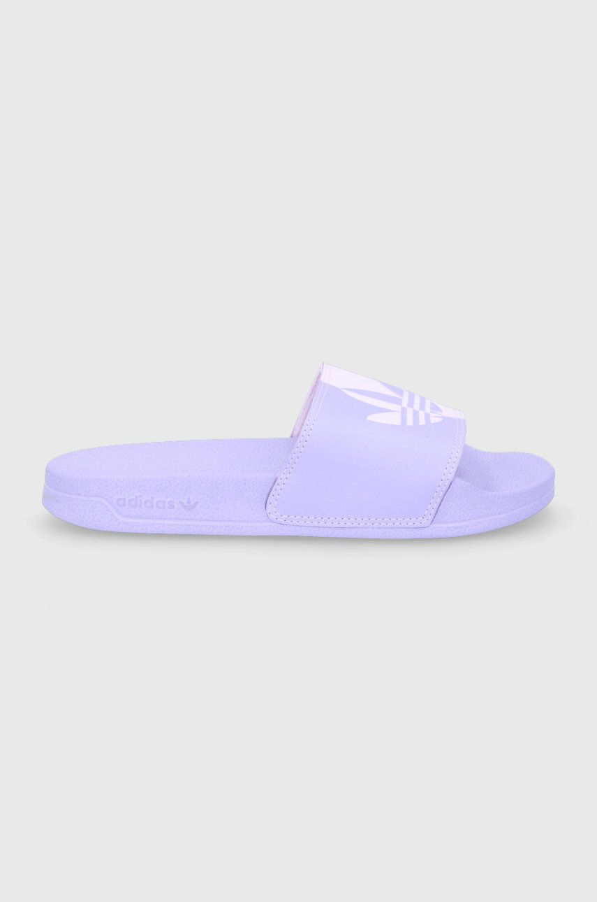 Papuci roz adidas Originals dama de vara din material sintetic  cu talpa stabila Adilette Lite online