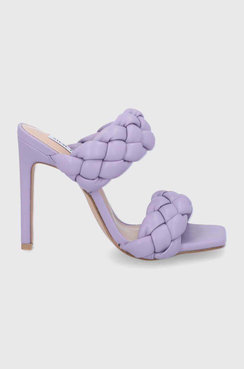 Papuci violet Steve Madden dama de primavara din piele intoarsa  cu talpa din guma Kenley