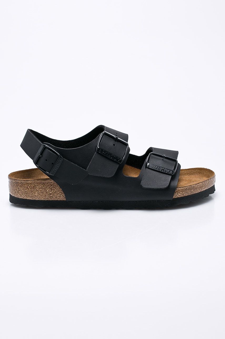 Sandale Birkenstock  de plaja dama din material sintetic cu toc plat cu talpa din spuma Milano online