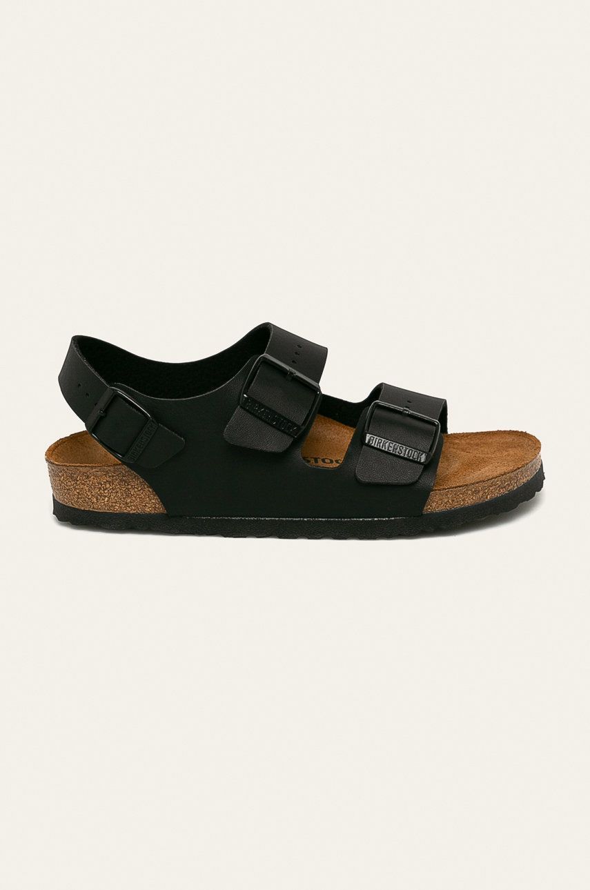 Sandale Birkenstock  de primavara dama din piele intoarsa  cu talpa stabila Milano