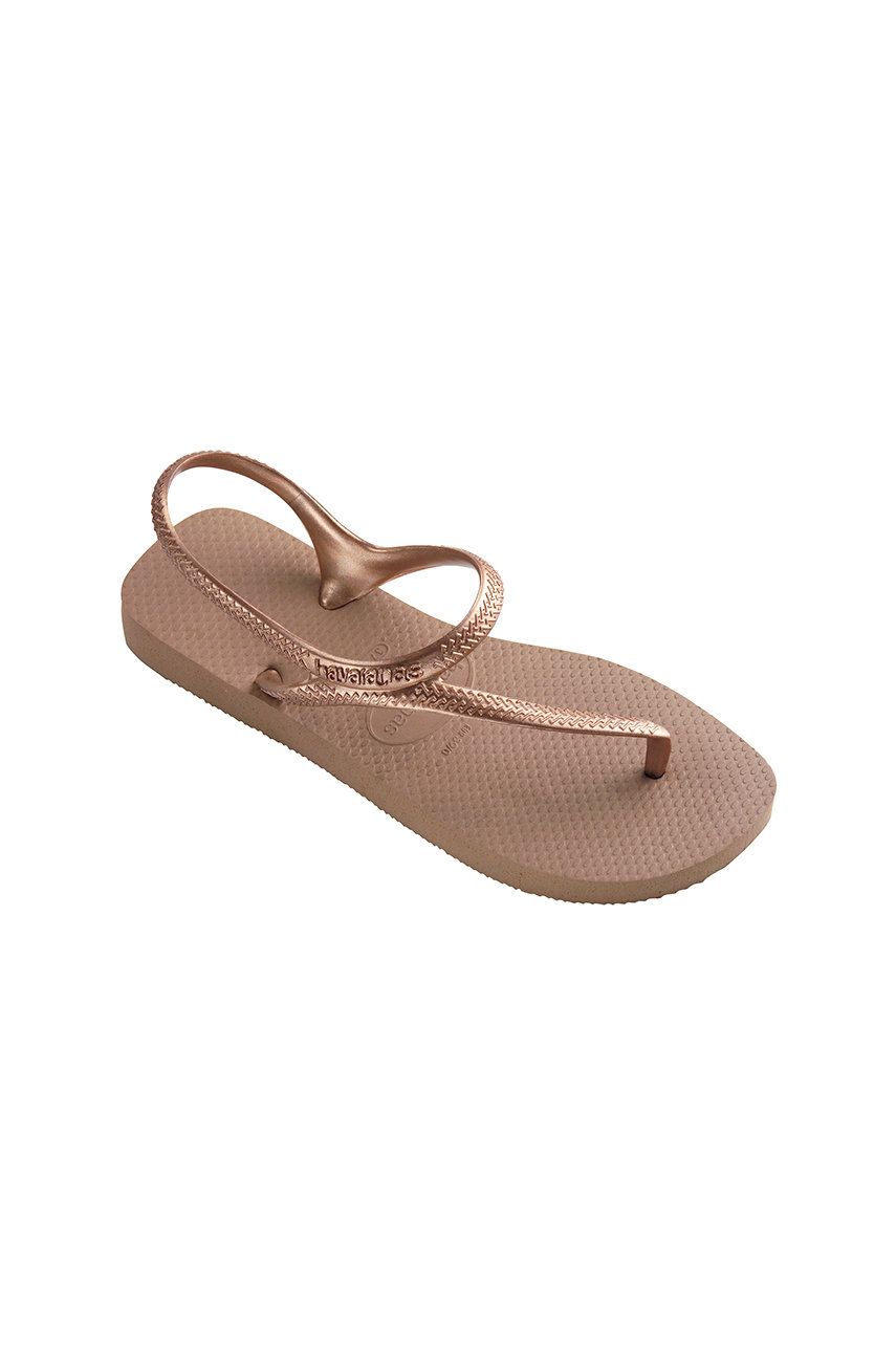 Sandale Havaianas  de plaja dama din material sintetic  cu talpa sculptata  online