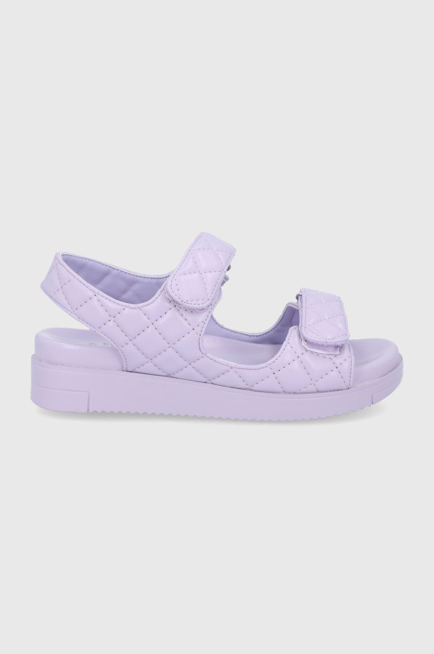 Sandale violet Call It Spring dama de plaja din piele intoarsa  cu talpa din guma Kikii 530 online