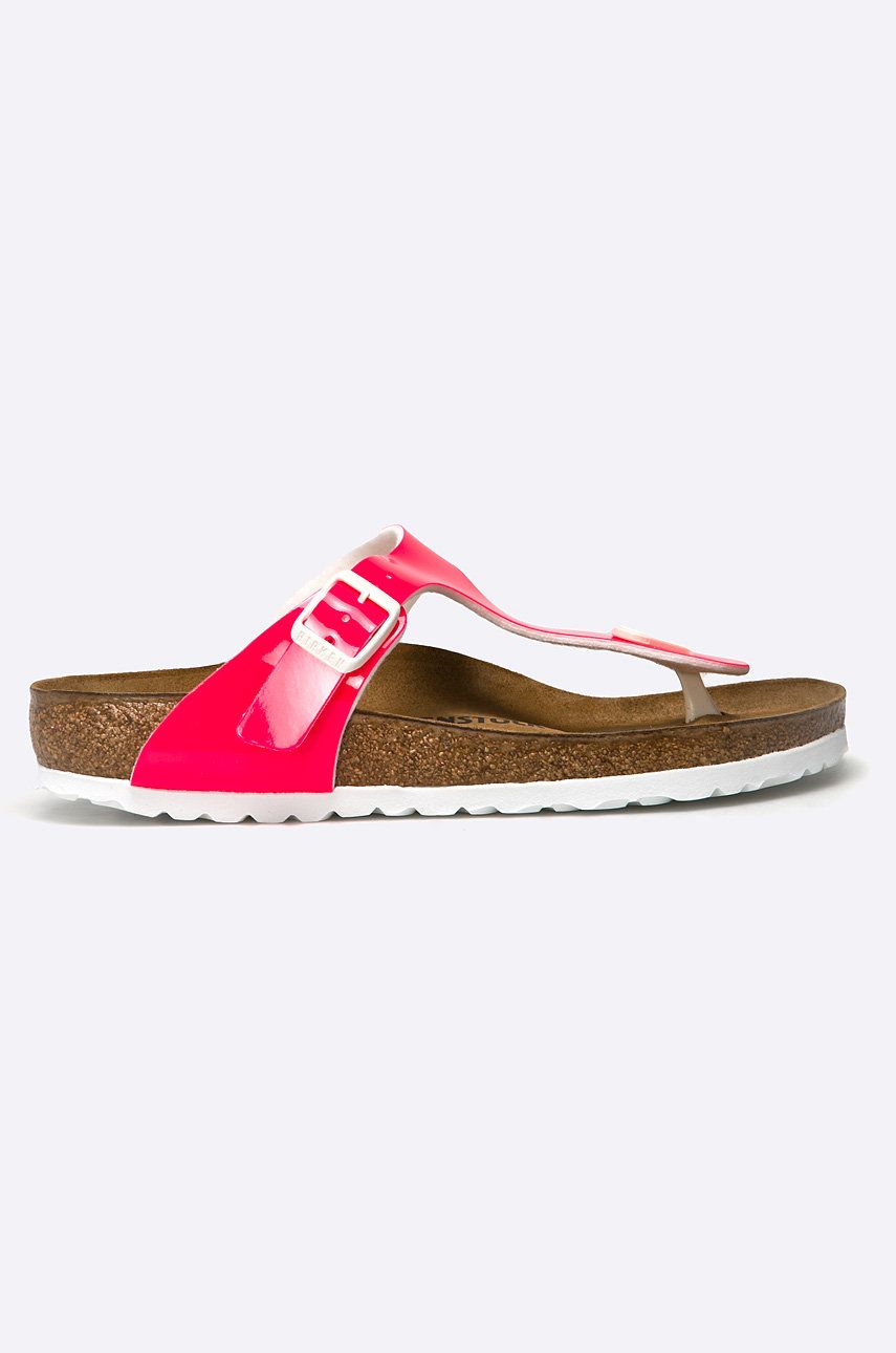 Slapi dama  Birkenstock de plaja din material sintetic cu toc plat  Gizeh online