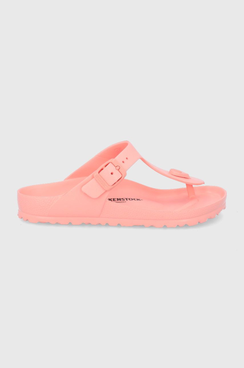 Slapi dama  Birkenstock de vara din material sintetic cu toc plat  Gizeh online