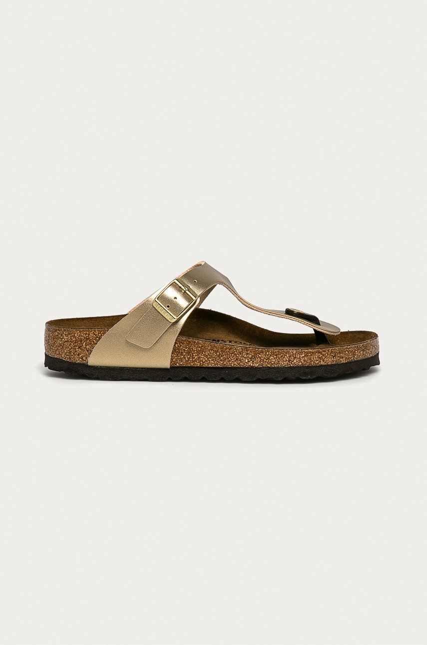 Slapi dama  Birkenstock de vara din piele intoarsa   Gizeh