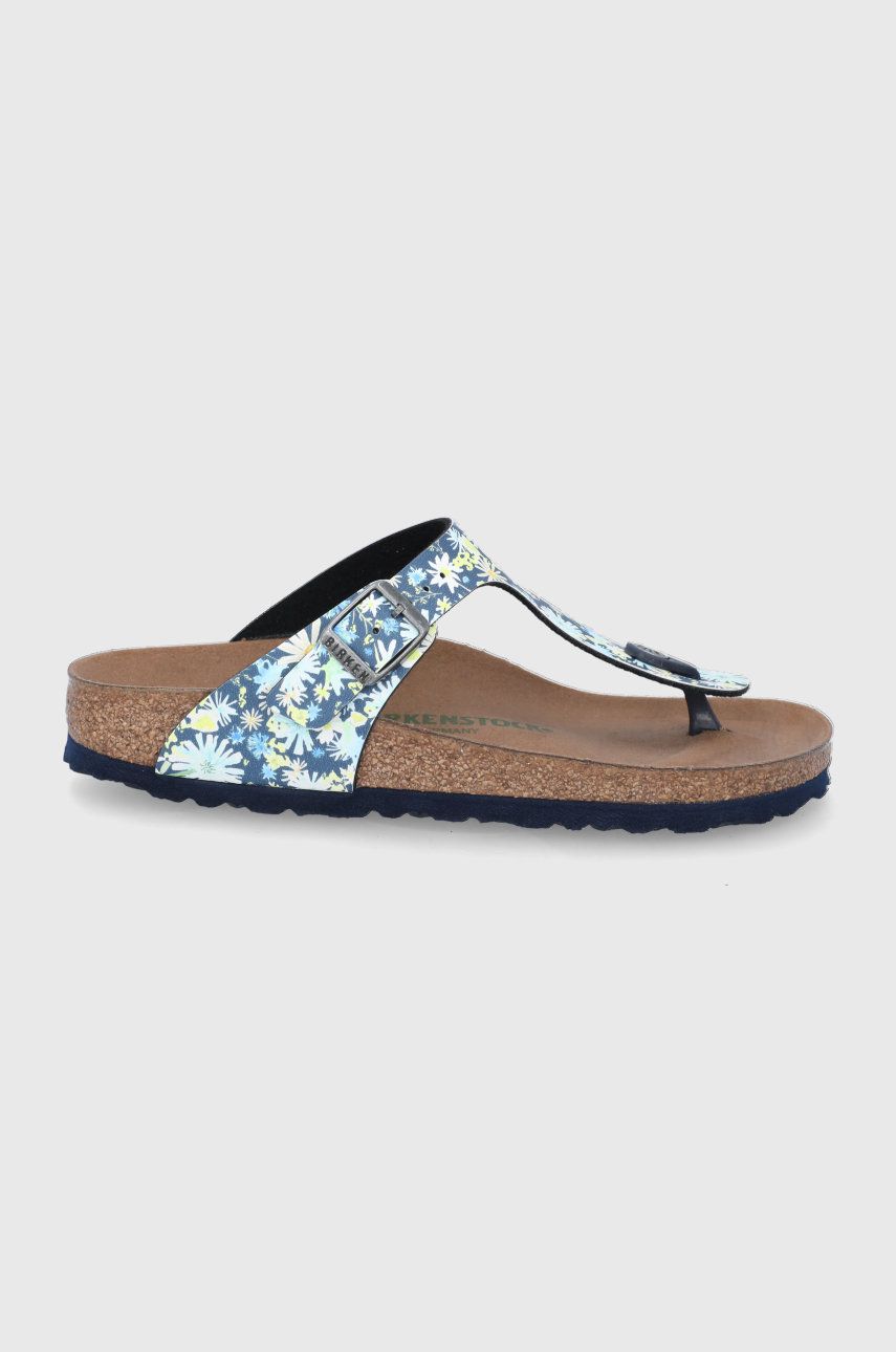 Slapi dama  Birkenstock de vara din piele intoarsa   Gizeh online