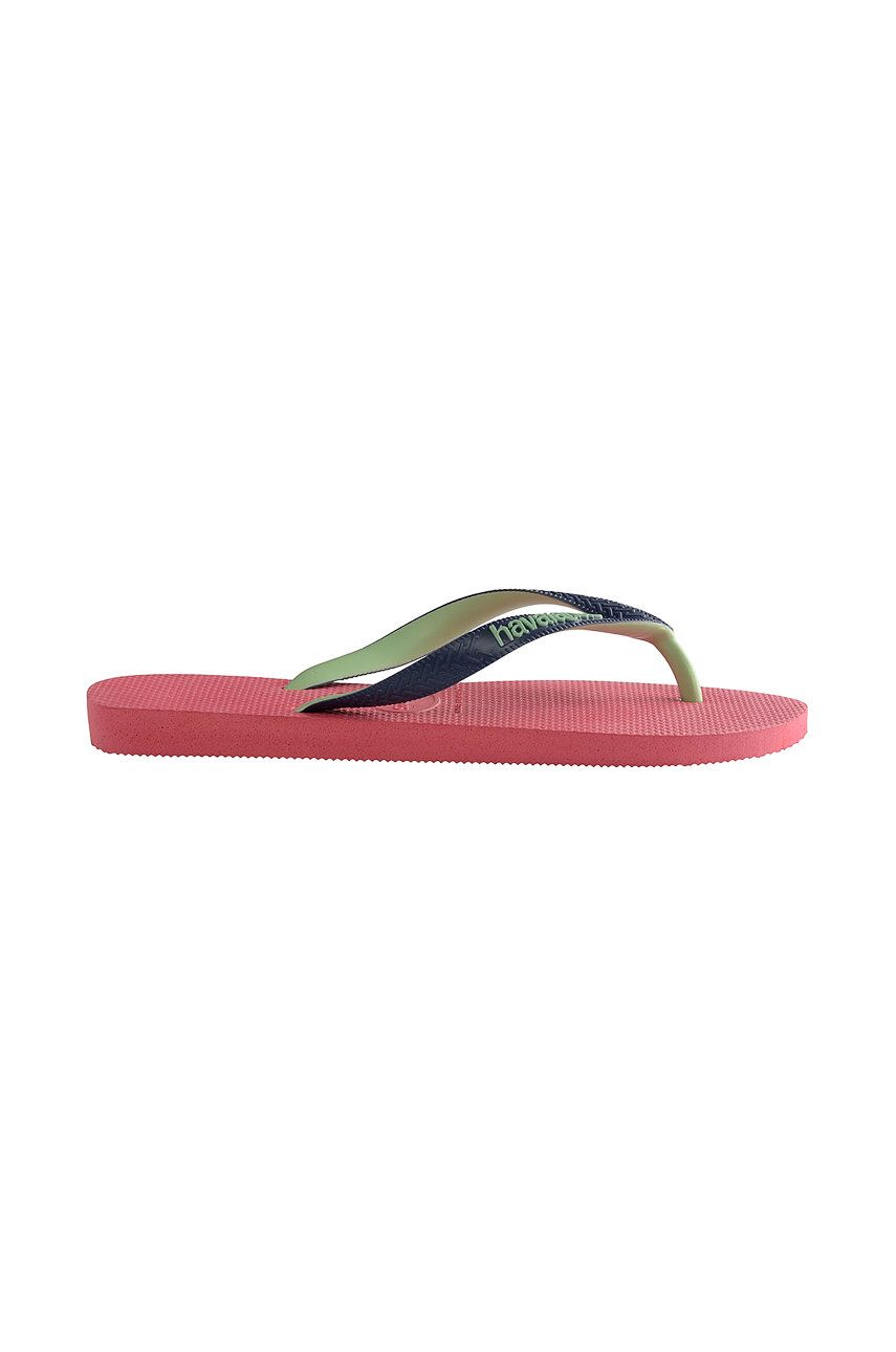 Slapi dama  Havaianas casual din material sintetic cu toc plat   online