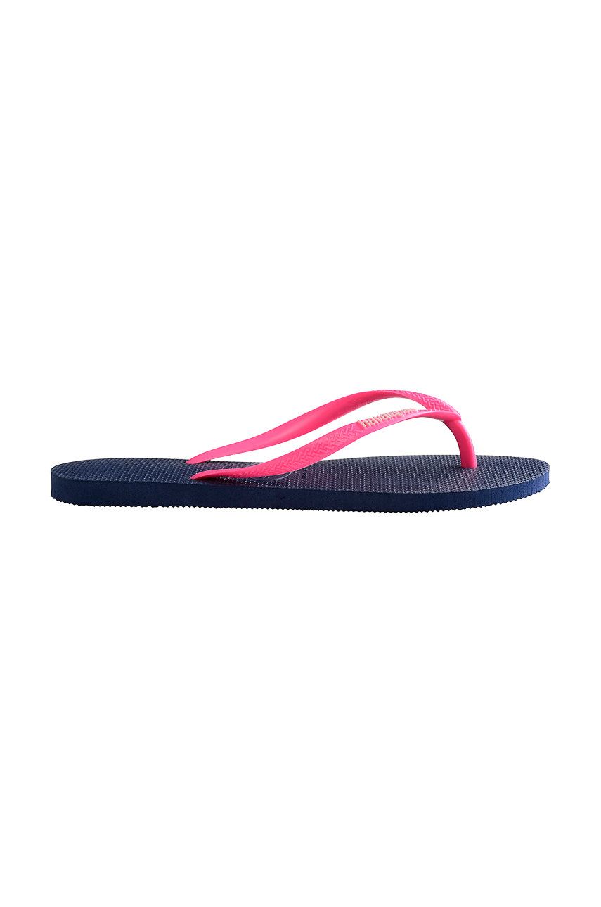 Slapi dama  Havaianas de vara din material sintetic cu toc plat   online