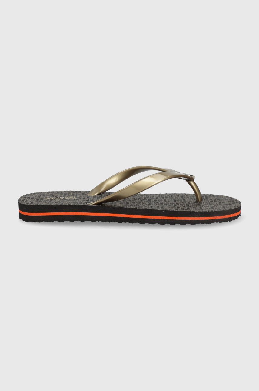 Slapi dama maro MICHAEL Michael Kors de primavara din material sintetic   Mk Flip Flop Stripe Eva