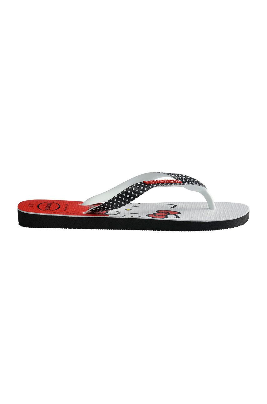 Slapi dama negri Havaianas de plaja din material sintetic