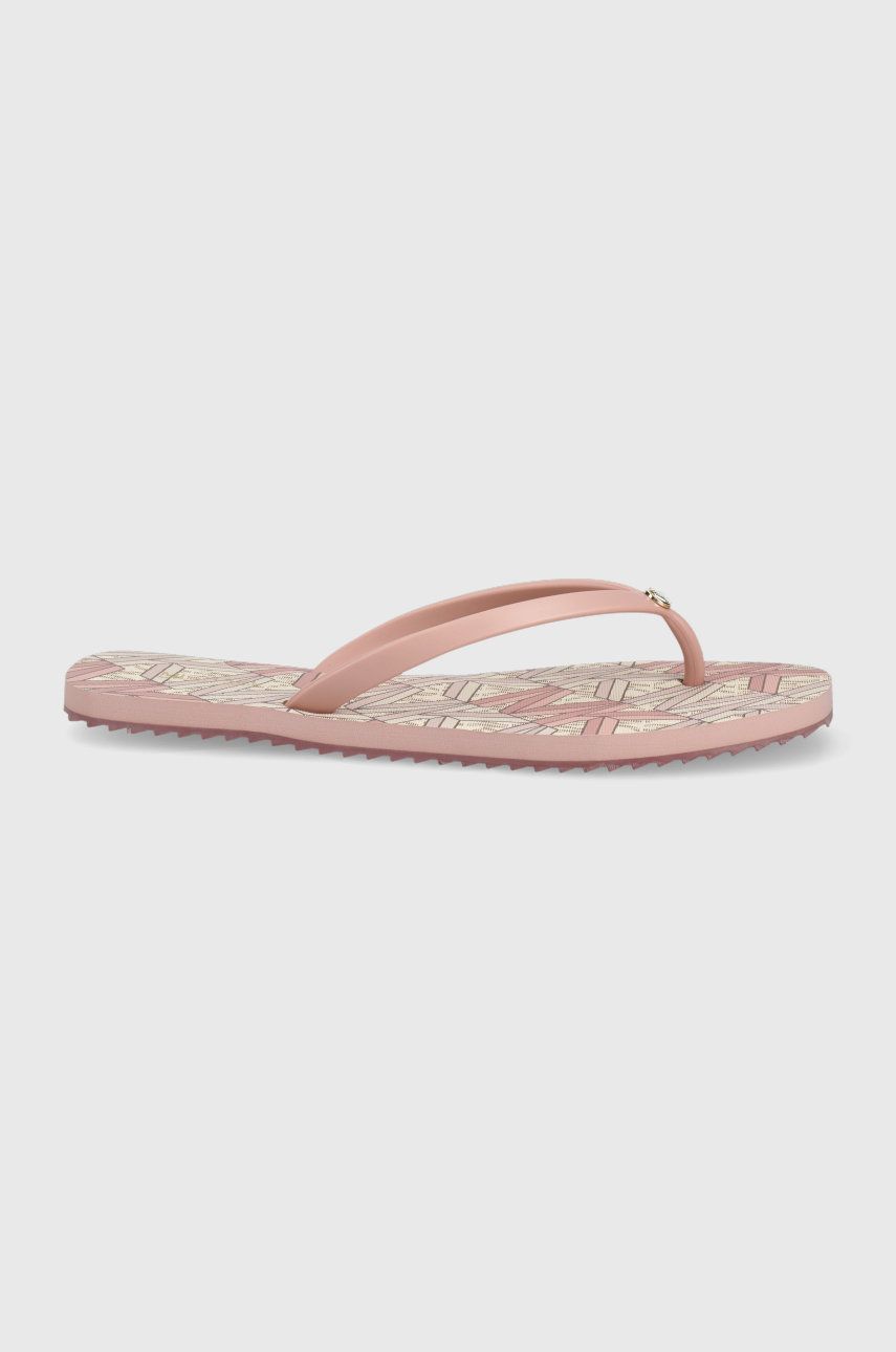 Slapi dama roz MICHAEL Michael Kors de primavara din material sintetic   Jinx Flip Flop